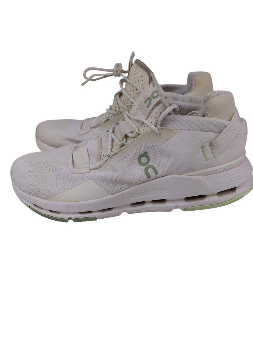 On Cloudnova Shoes Mens Size 11 White Running Cushioned Athletic Sneakers